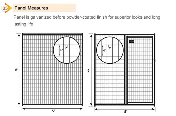 Heavy Duty Modular 6X10 Outside Welded Wire Metal Mesh Extra Large Outdoor House Pet Cage Dog Kennels and Run for Sale