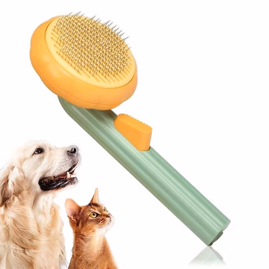 Strumento per toelettatura animali domestici con spazzola per zucca autopulente per animali domestici Dropshipping